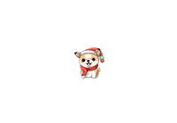Thumbnail for Santa Hat Puppy Throw Pillow | Cute Christmas Shiba Decorative Pillow | Holiday Dog Gift