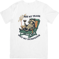 Thumbnail for Not My Trash Not My Dumpster Raccoon T-Shirt | Funny Retro Raccoon Graphic Tee