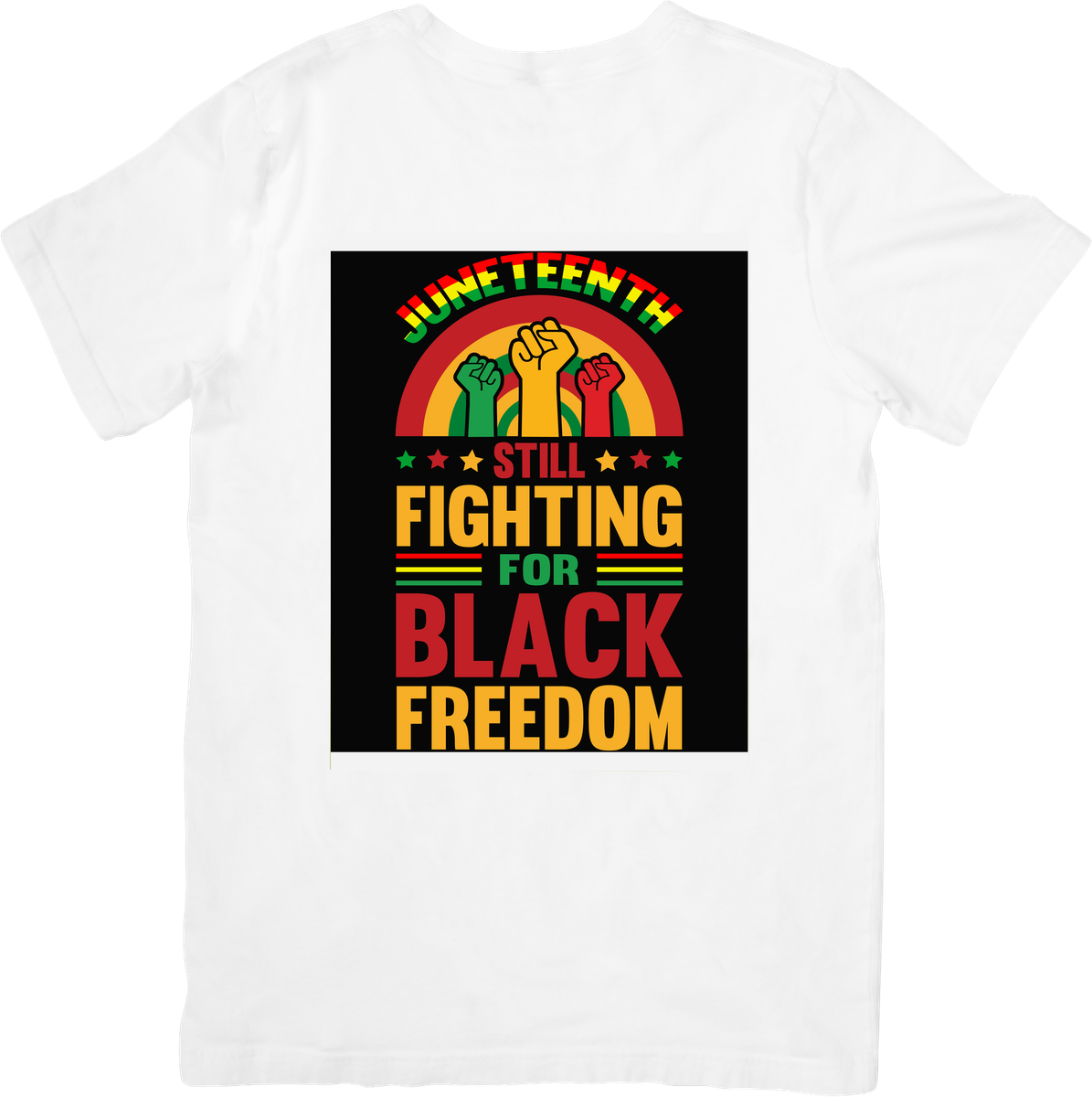 Juneteenth Still Fighting T-Shirt | Black Freedom Fist Graphic Tee | Black History Gift