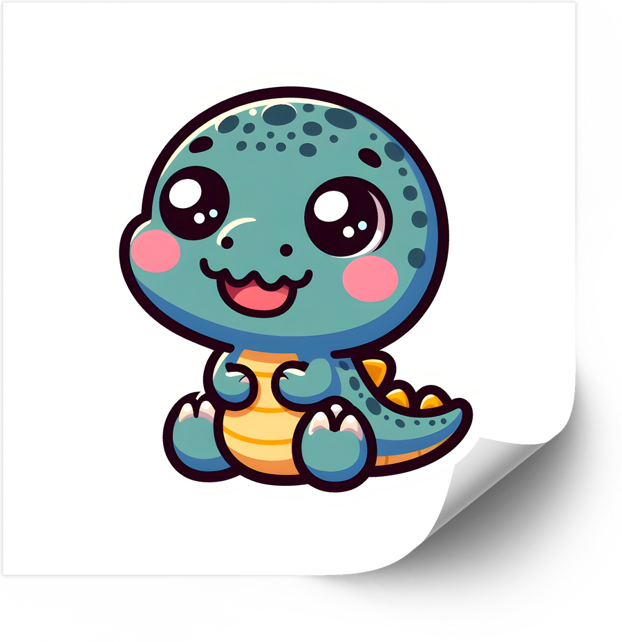 Baby Turtle Sticker | Cute Kawaii Ocean Animal Vinyl Decal