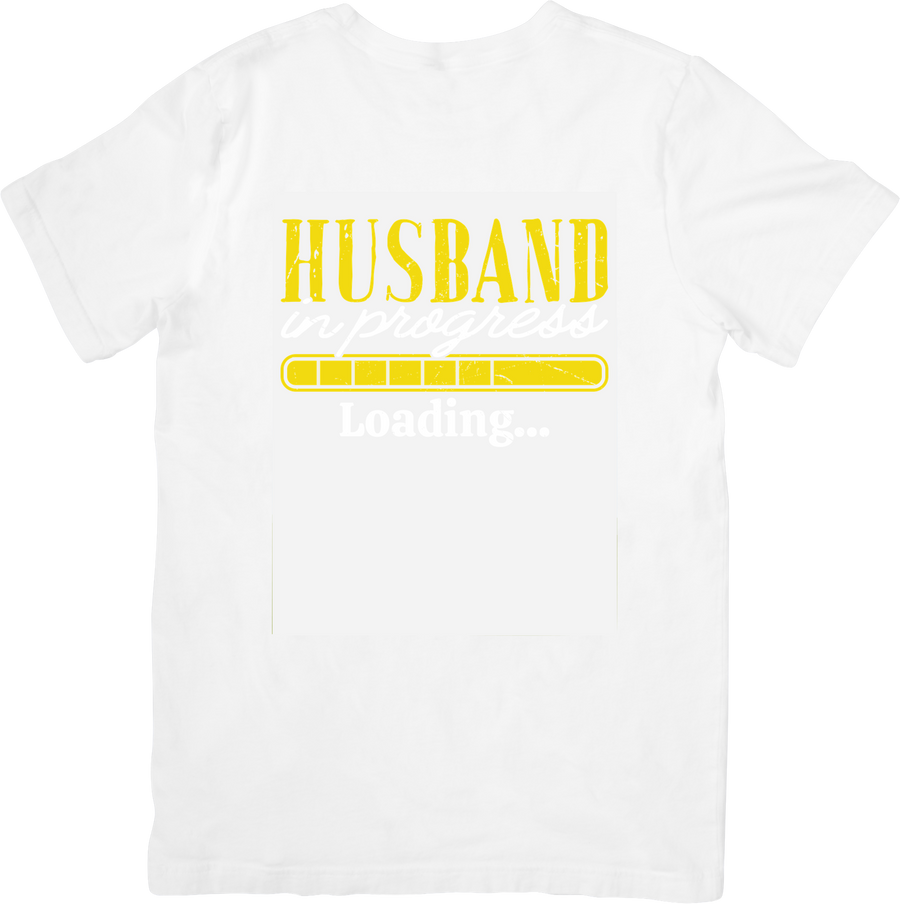 Husband Loading T-Shirt | Funny Minimalist Groom Graphic Tee | Wedding Gift
