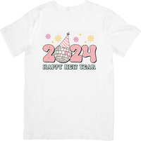 Thumbnail for 2024 Happy New Year Disco Ball T-Shirt | Retro Y2K New Years Eve Graphic Tee | Party Gift