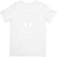 Thumbnail for Have A Good Day Smiley Face T-Shirt | Minimalist Y2K Positive Graphic Tee