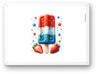 Thumbnail for Patriotic Popsicle Wall Art | Red White Blue Strawberry Ice Pop Print | 4th Of July Gift