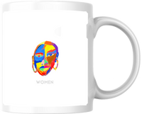 Thumbnail for Abstract Woman Face Mug | Colorful Pop Art WOMEN Coffee Mug | Empowerment Gift