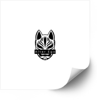 Thumbnail for Alter Ego Kitsune Fox Mask Sticker | Minimalist Anime Japanese Vinyl Decal