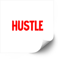 Thumbnail for Hustle Sticker | Minimalist Bold Motivational Vinyl Decal