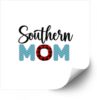 Thumbnail for Southern Mom Buffalo Plaid Sticker | Boho Country Mom Vinyl Decal