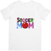 Thumbnail for Soccer Mom T-Shirt | Cute Colorful Sports Mom Graphic Tee | Sports Mom Gift