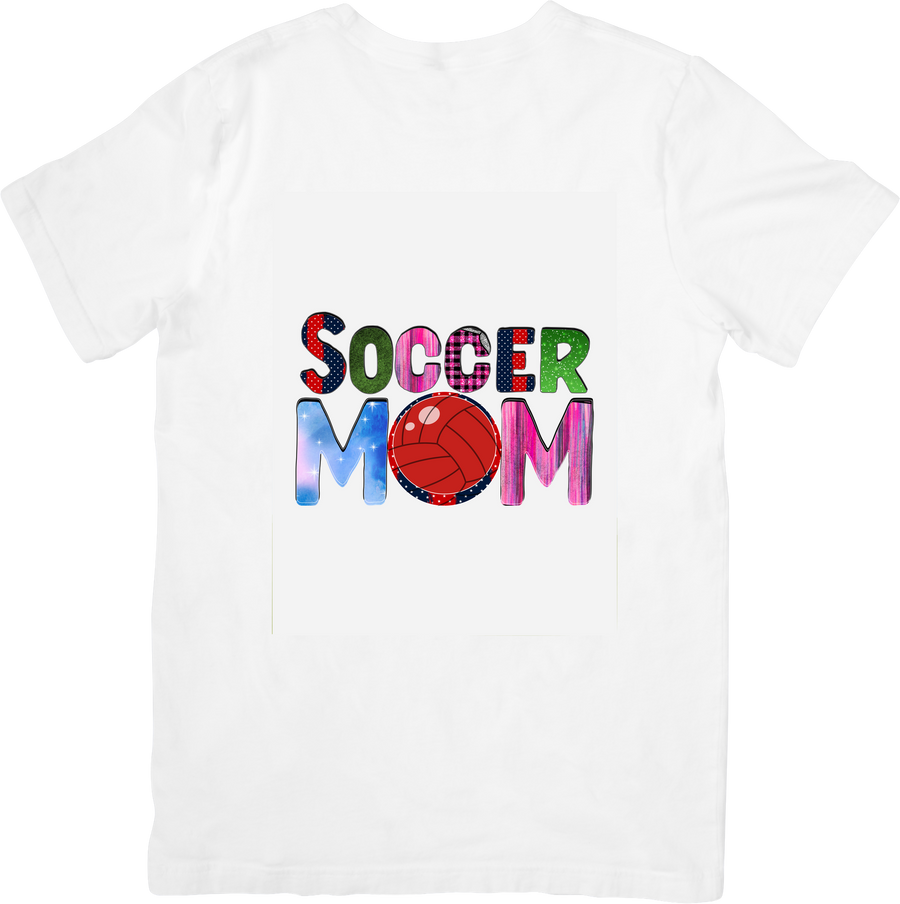 Soccer Mom T-Shirt | Cute Colorful Sports Mom Graphic Tee | Sports Mom Gift