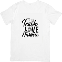 Thumbnail for Teach Love Inspire T-Shirt | Minimalist Teacher Appreciation Graphic Tee | Teacher Gift
