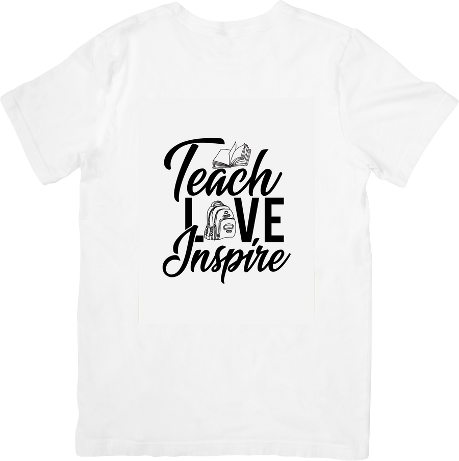 Teach Love Inspire T-Shirt | Minimalist Teacher Appreciation Graphic Tee | Teacher Gift