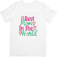 Thumbnail for Best Mom In The World Hearts T-Shirt | Cute Colorful Mothers Day Graphic Tee | Mom Gift
