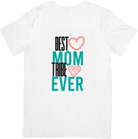 Thumbnail for Best Mom Tribe Ever T-Shirt | Cute Colorful Mothers Day Graphic Tee | Mom Group Gift