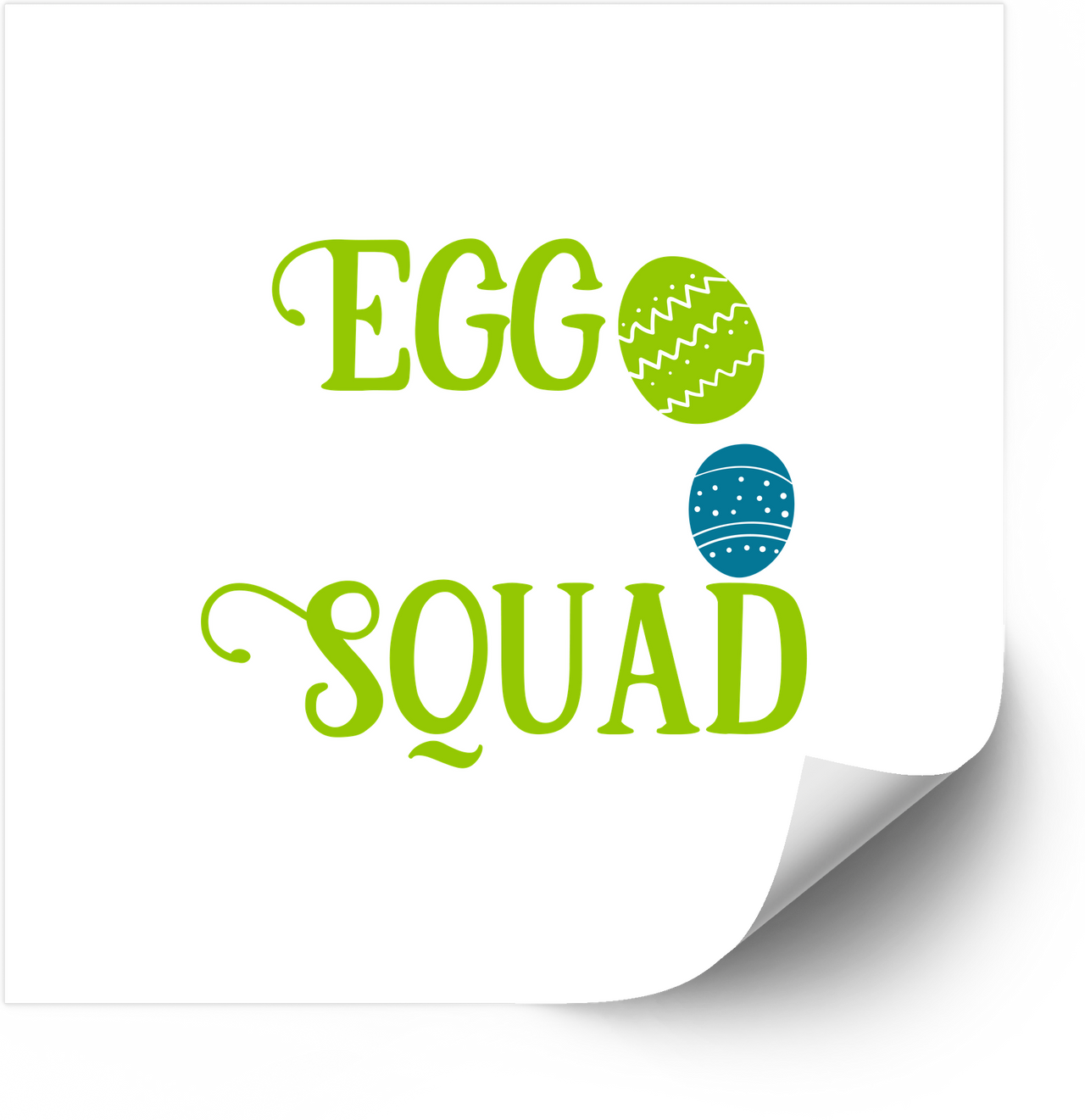 Egg Squad Easter Eggs Sticker | Cute Funny Easter Holiday Vinyl Decal