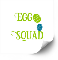 Thumbnail for Egg Squad Easter Eggs Sticker | Cute Funny Easter Holiday Vinyl Decal