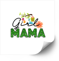 Thumbnail for Girl Mama Sticker | Spring Floral Easter Vinyl Decal | Mom of Girls Gift