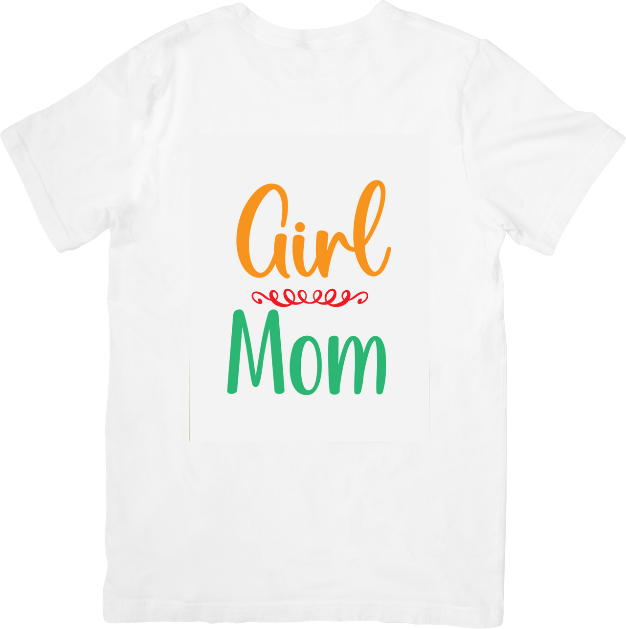 Girl Mom Script T-Shirt | Cute Colorful Mother Graphic Tee | Mothers Day Gift