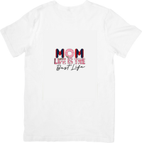 Thumbnail for Mom Life Is The Best Life T-Shirt | Cute Boho Mother Graphic Tee | Mother Gift